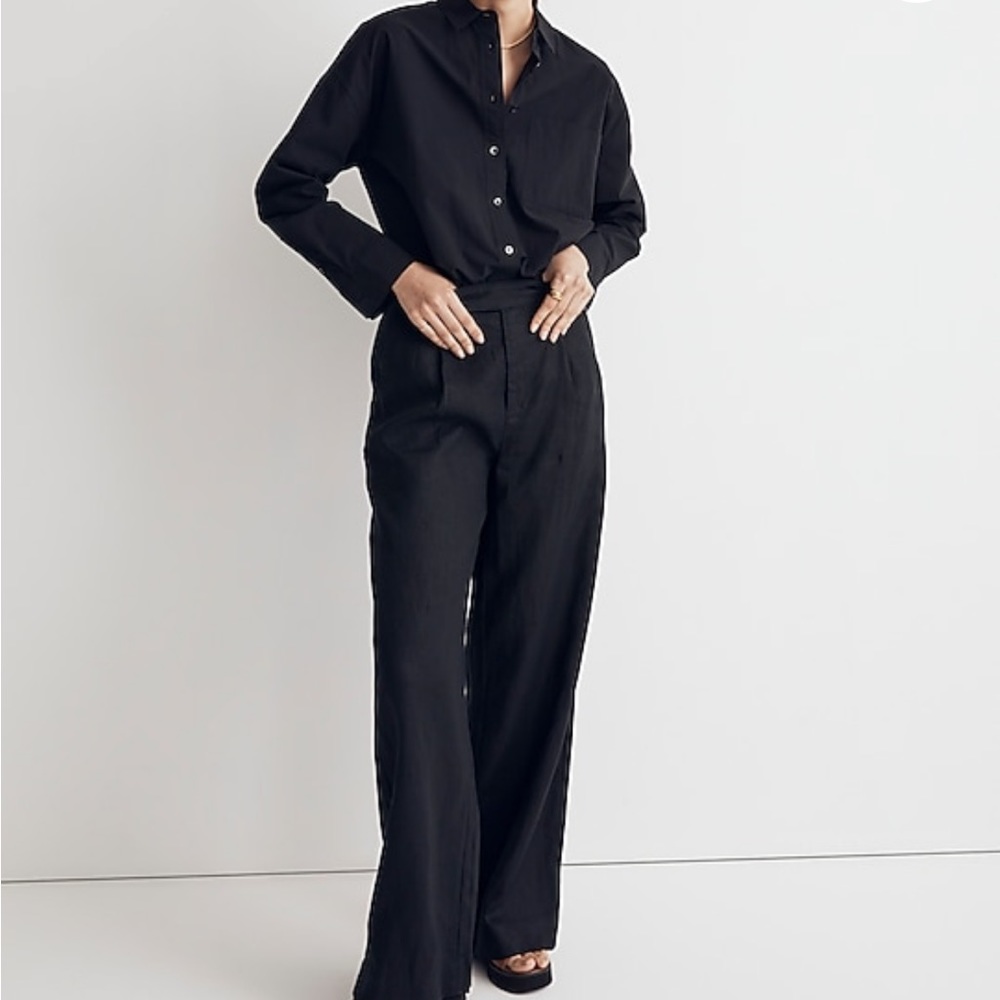 The Harlow Wide leg  Linen Trouser Pant sz 6